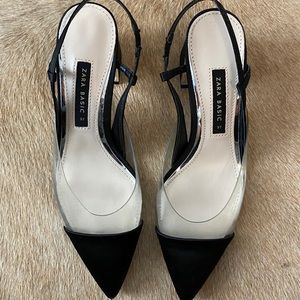 Strapped kitten heels